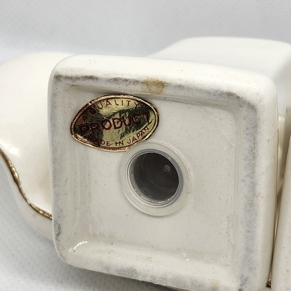 Alaska Eskimo Salt And Pepper Shaker And Holder Made In Japan Vintage VTG - Picture 8 of 8